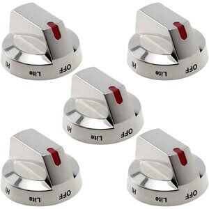 AMI PARTS DG64-00473A Gas Stove Knobs Range Burner Dial Samsung Replacement 5pcs
